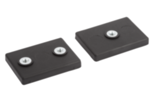 Magneten met binnendraad (spanmagneten) van NdFeB, rechthoekig, met rubberen beschermkap